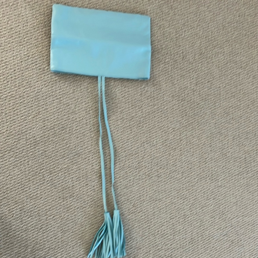 Slate Blue Leather Tote